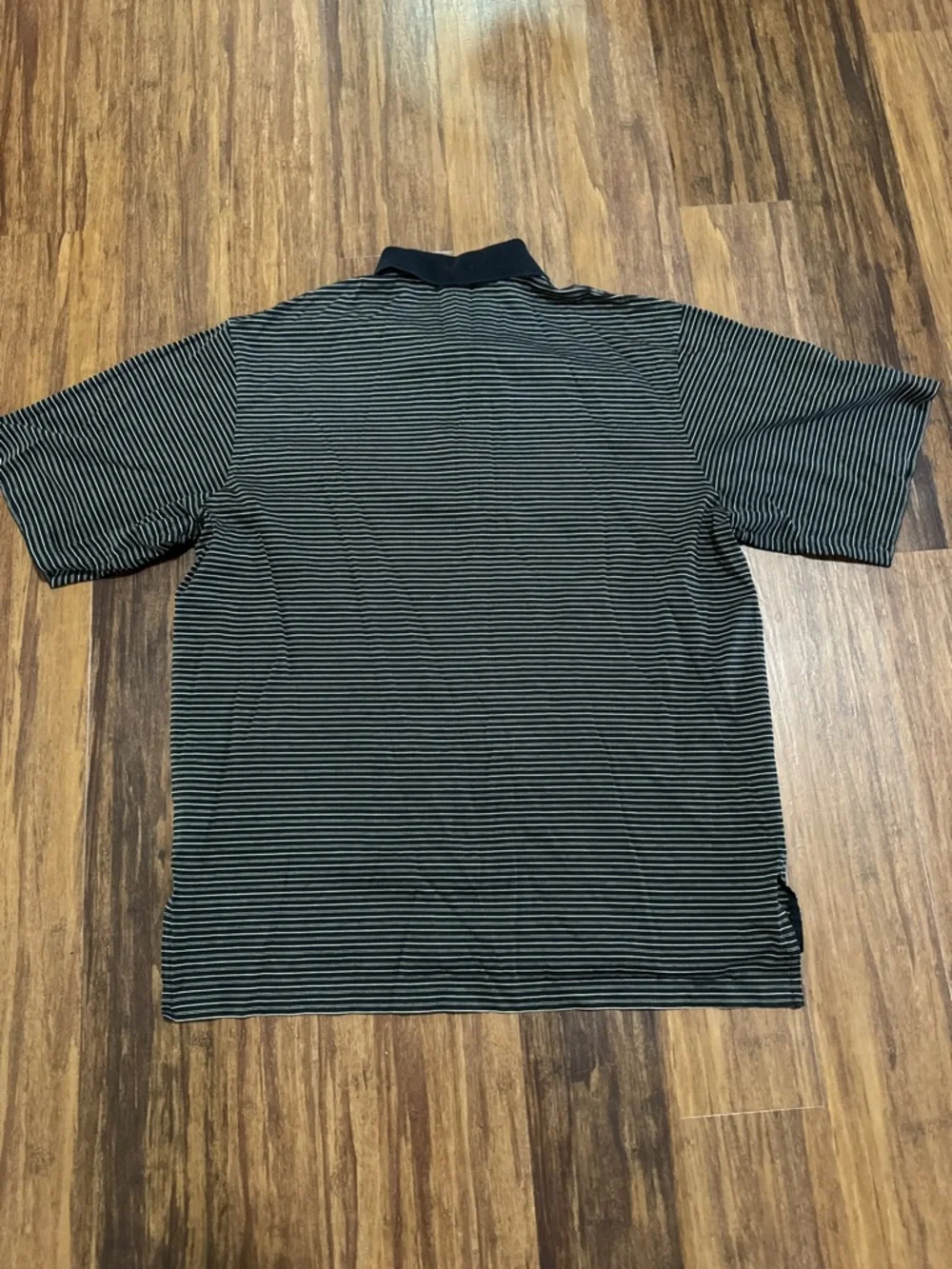 Polo Golf Ralph Lauren Men's Size L Pima Cotton Black Striped Short Sleeves